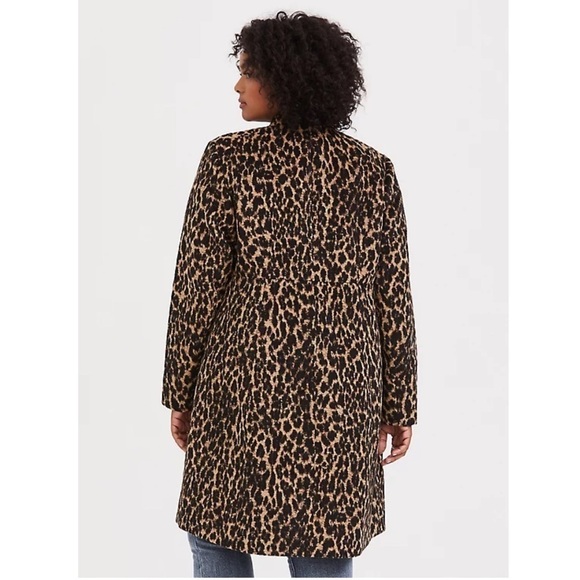 Torrid 5 Leopard 🐆 WOOL COAT - Picture 3 of 10